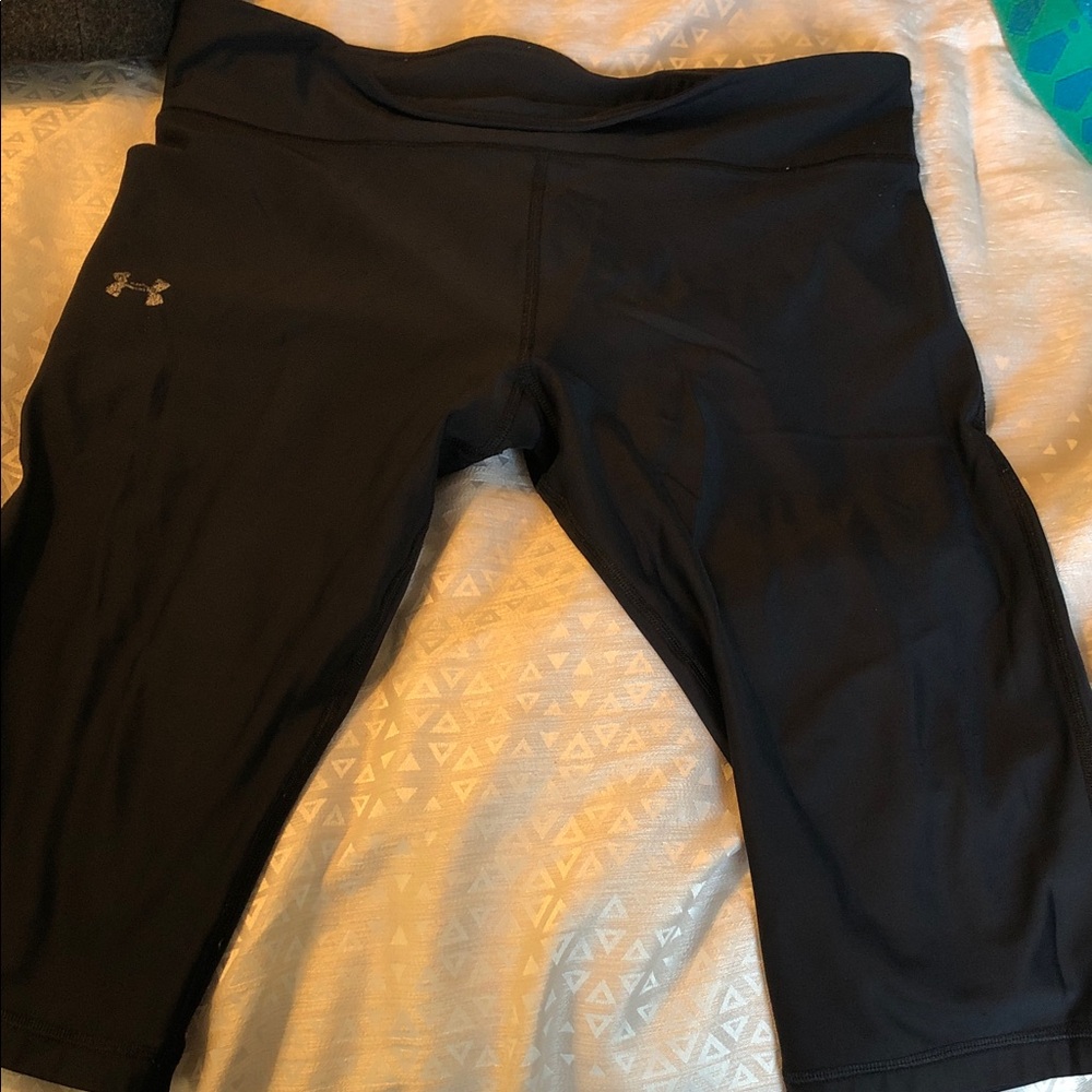Under Armour women Black Performance Leggings Sz xl
